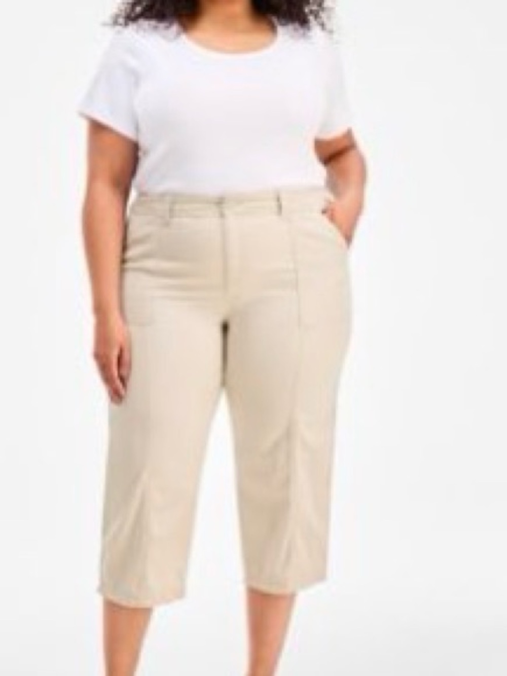 Style & Co. Beige Capri Pants